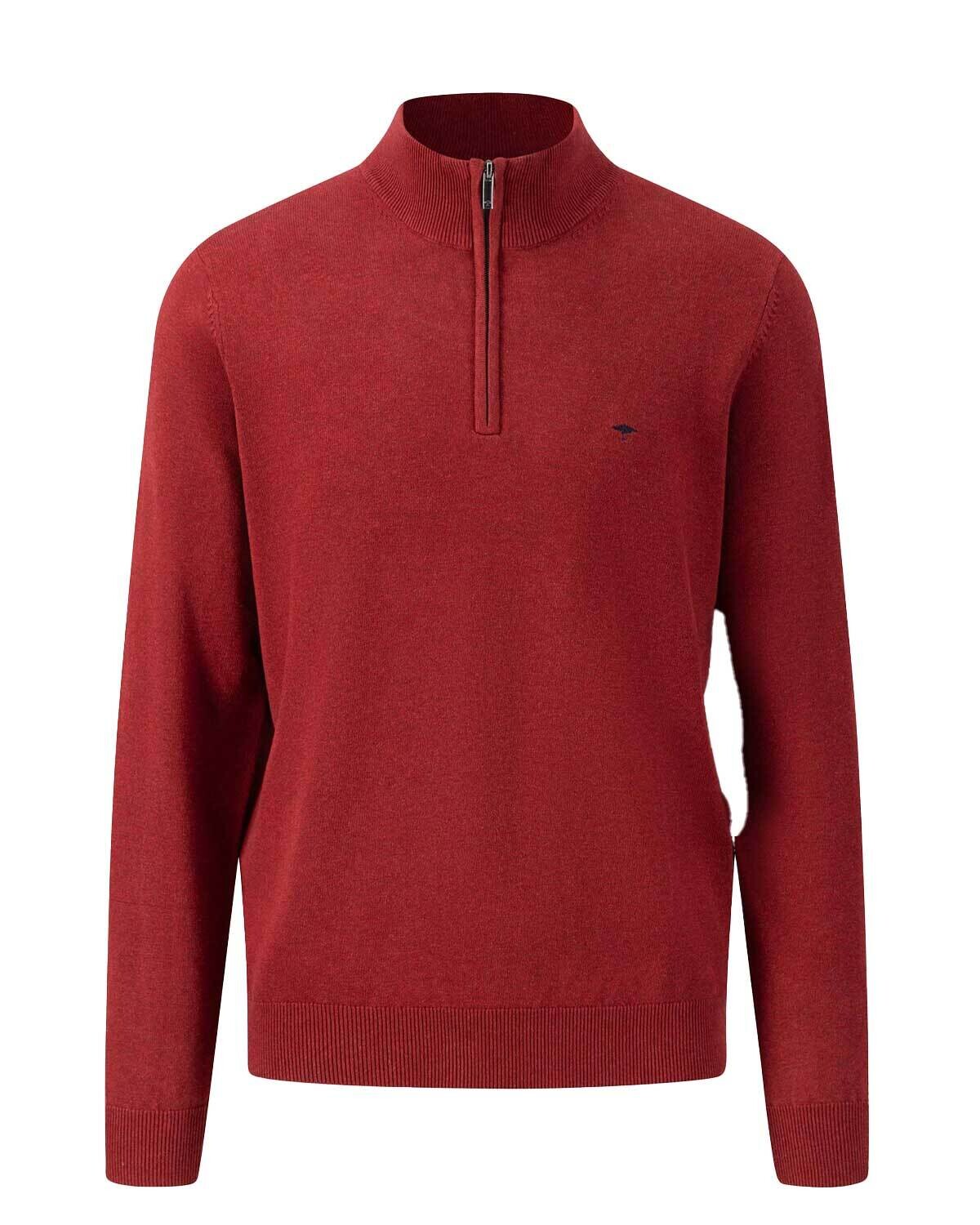 Fynch Hatton Pullover zip Rood 1314215