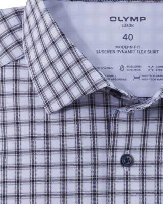 Olymp Dress shirt lm DBlauw 1288-44