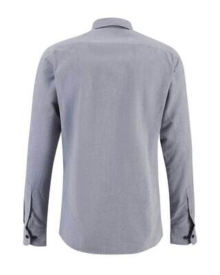 Fynch Hatton Casual shirt lm MBlauw 13147015