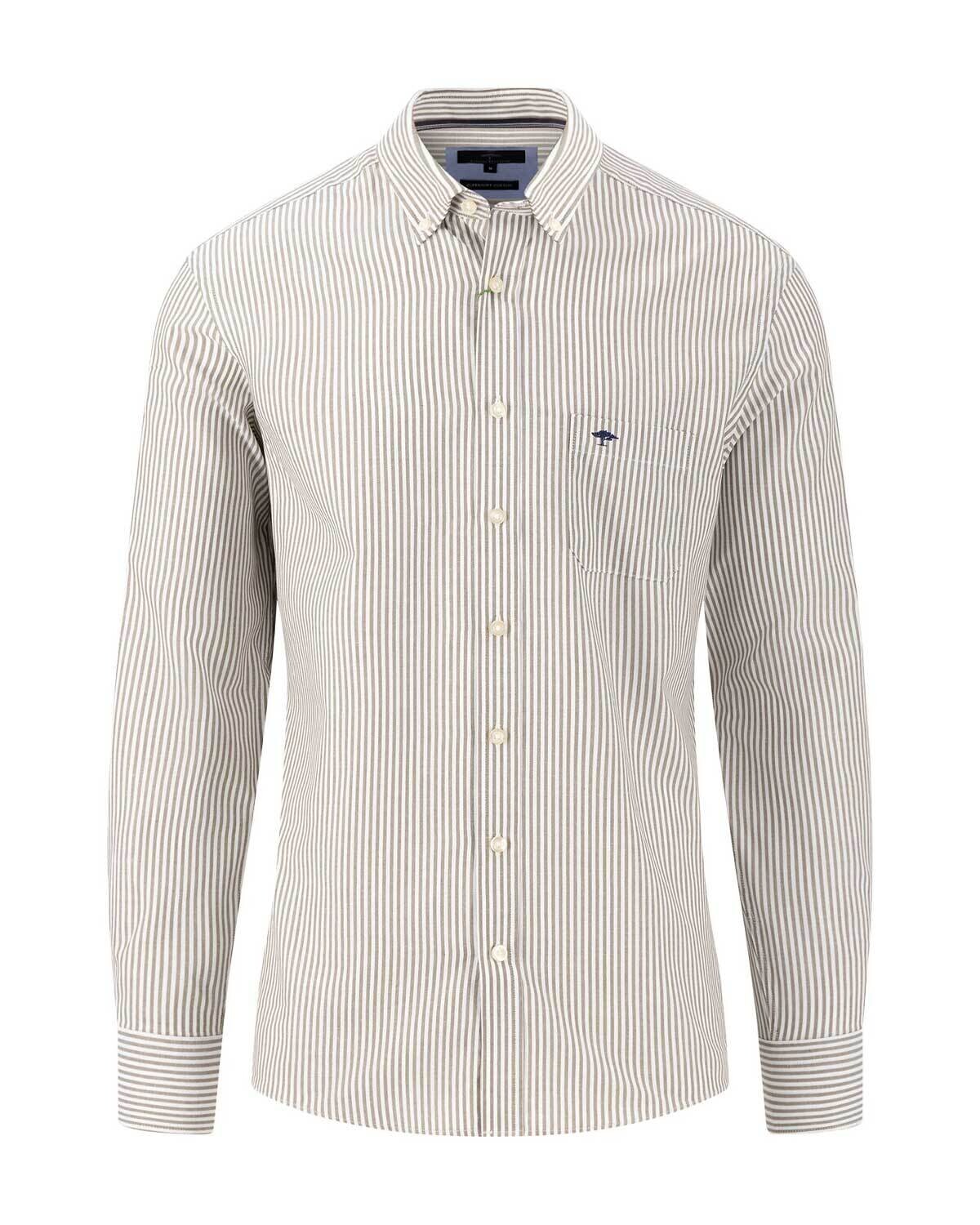 Fynch Hatton Casual Shirt lm MGroen 13148140