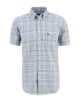 Fynch Hatton Casual Shirt korte mouw MGroen 13138051