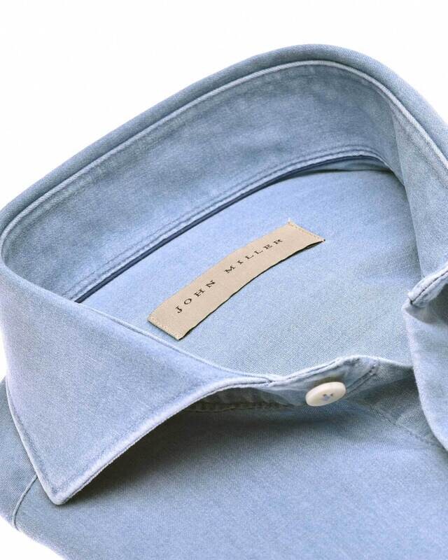 John Miller Dress Shirt LBlauw 5141241