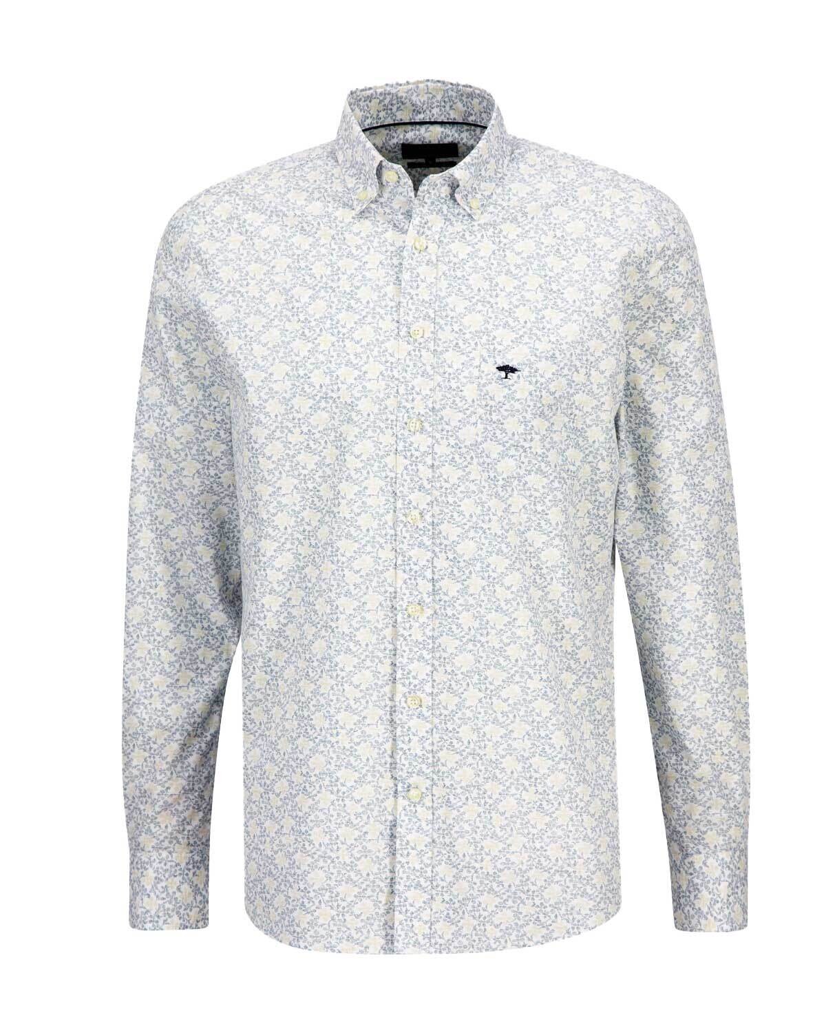Fynch Hatton Casual Shirt lm LBlauw 13038090