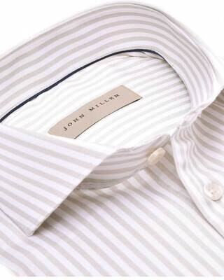 John Miller Dress Shirt LGrijs 5141210