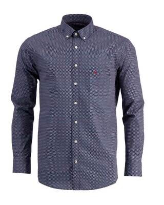 Fynch Hatton Casual Shirt lm dblauw 12086000