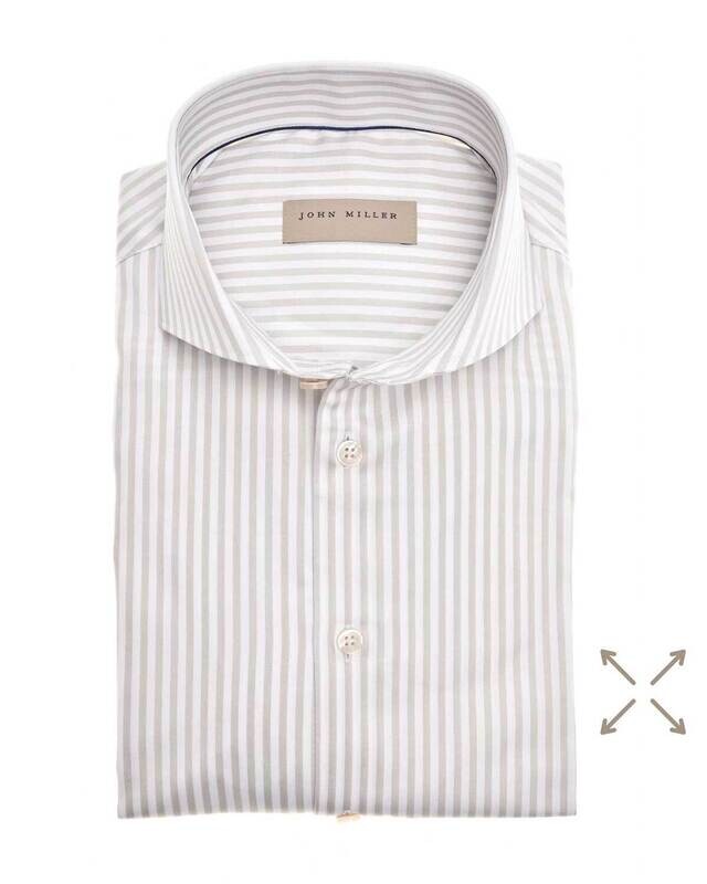 John Miller Dress Shirt LGrijs 5141210