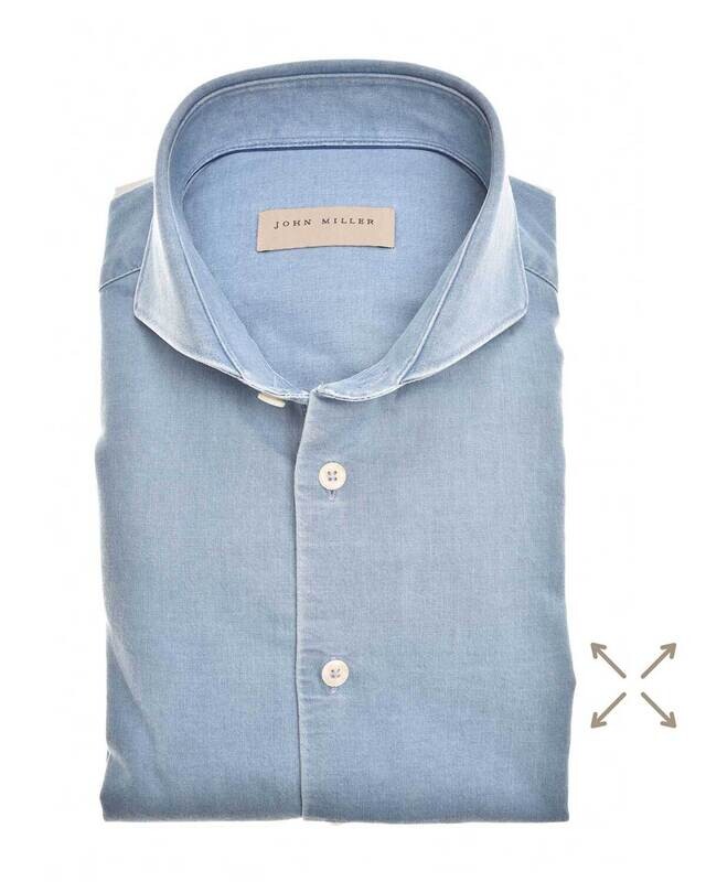 John Miller Dress Shirt LBlauw 5141241