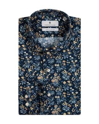 Thomas Maine Casual shirt DBlauw 327719