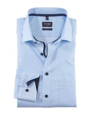 Olymp Dress shirt lm LBlauw 120149
