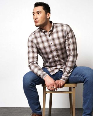Desoto Dress shirt MBruin 68313-3
