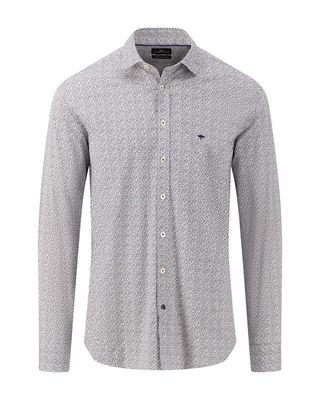 Fynch Hatton Casual Shirt lm DBlauw 14048113