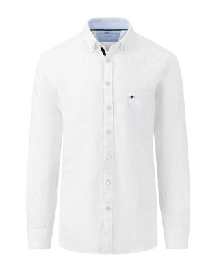 Fynch Hatton Casual Shirt lm Wit 1 14136000