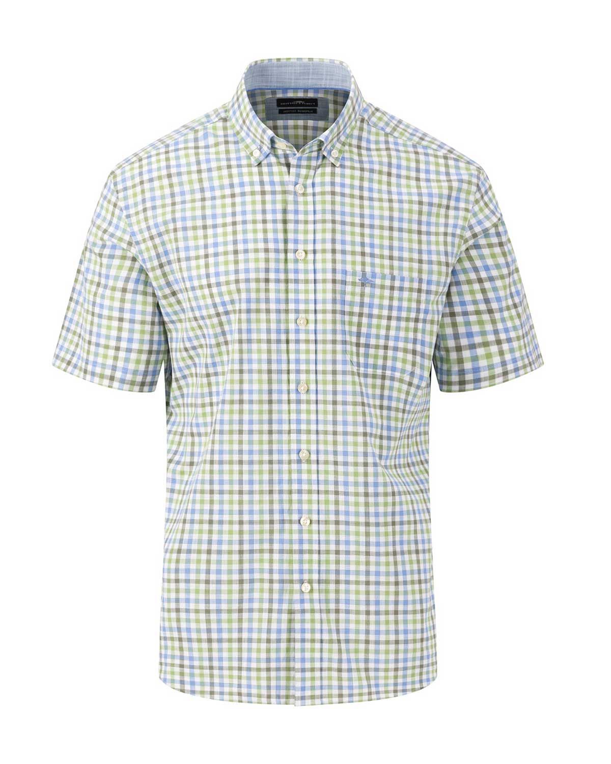 Fynch Hatton Casual Shirt km MGroen 14048101