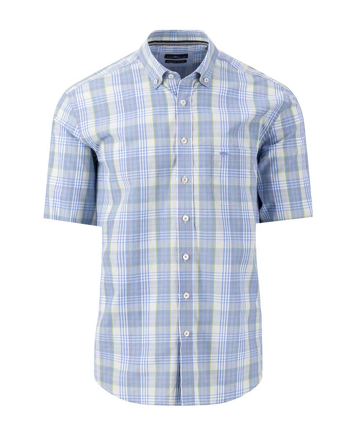 Fynch Hatton Casual Shirt lm LGroen 14038061