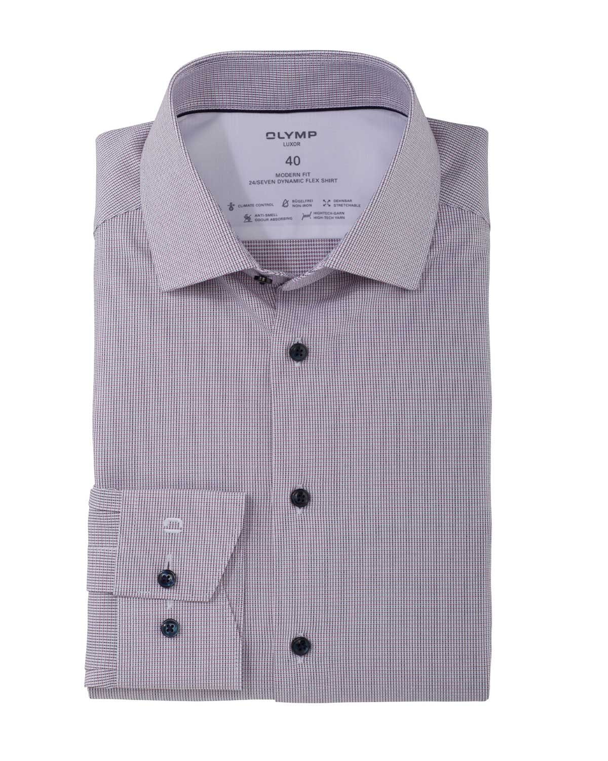 Olymp Dress shirt lm LRood 126654