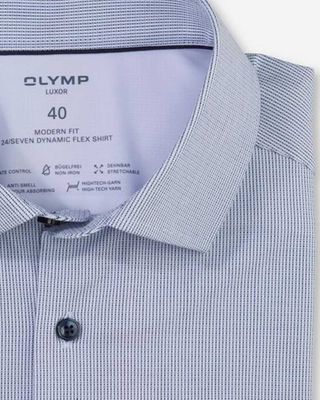 Olymp Dress shirt lm MBlauw 126654