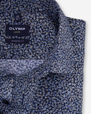 Olymp Dress shirt km DBlauw 122452