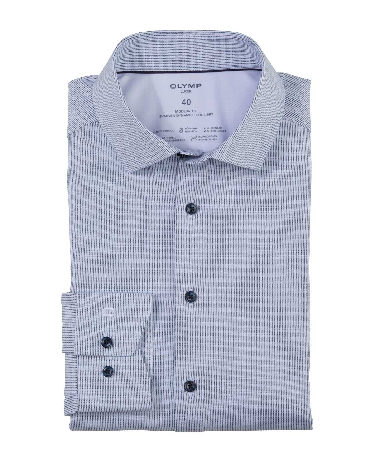 Olymp Dress shirt lm MBlauw 126654
