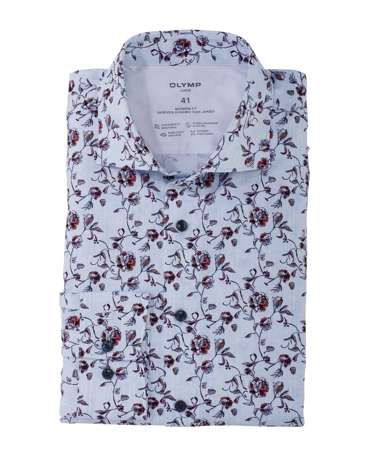 Olymp Dress Shirt lm LBlauw 134654