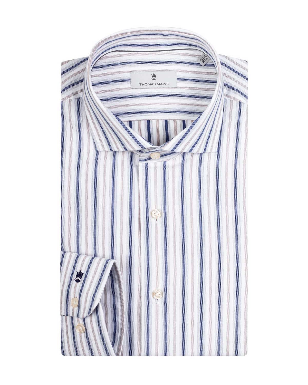 Thomas Maine Shirt MBlauw 417719