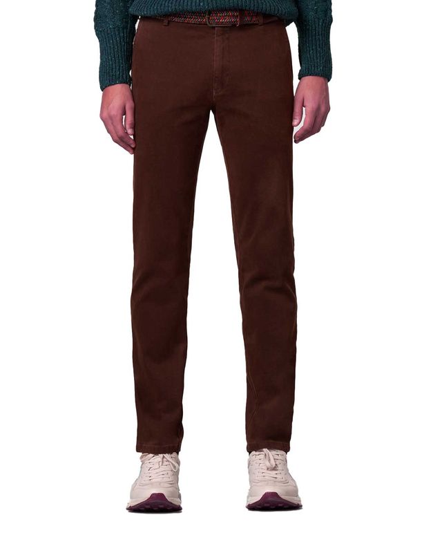 Meyer Pantalon Katoen Rood 2-5613