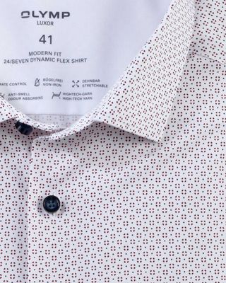 Olymp Dress Shirt lm MRood 130664