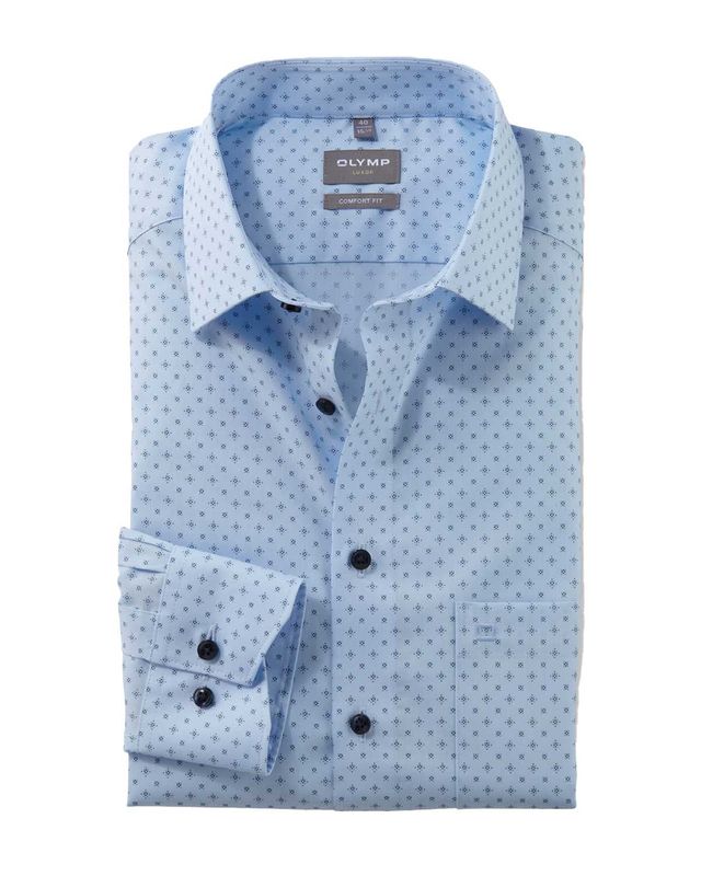 Olymp Dress Shirt lm LBlauw 102864