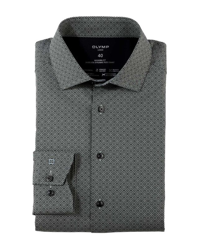Olymp Dress Shirt lm MGroen 131864