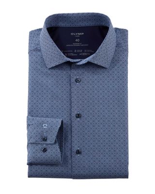 Olymp Dress Shirt lm MBlauw 131864