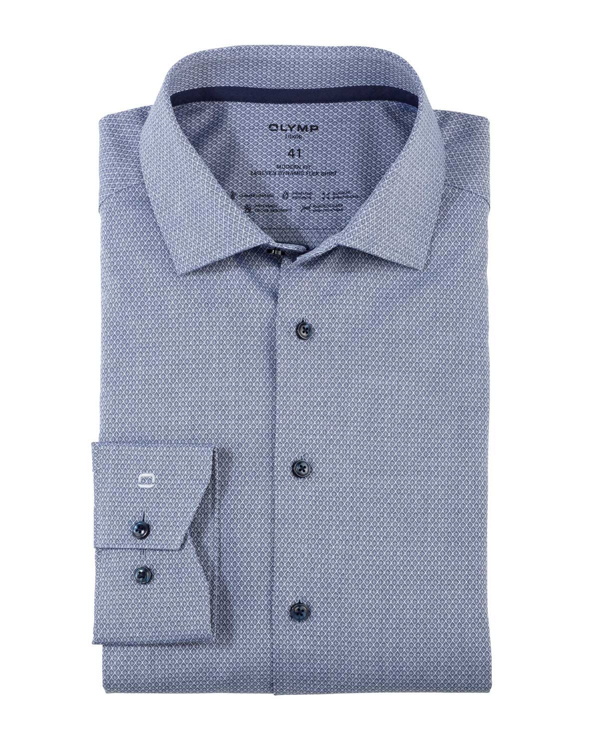 Olymp Dress Shirt lm MBlauw 131264