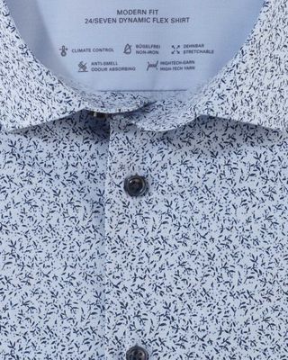 Olymp Dress shirt lm LBlauw 132464
