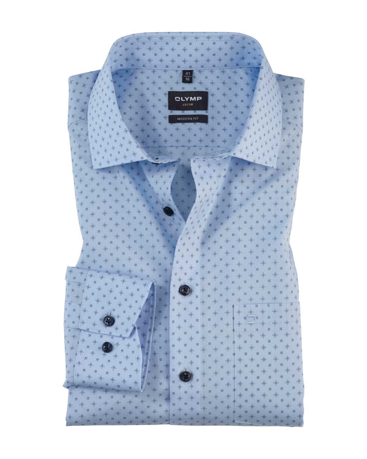Olymp Dress Shirt lm LBlauw 122864