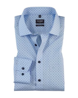 Olymp Dress Shirt lm LBlauw 122864