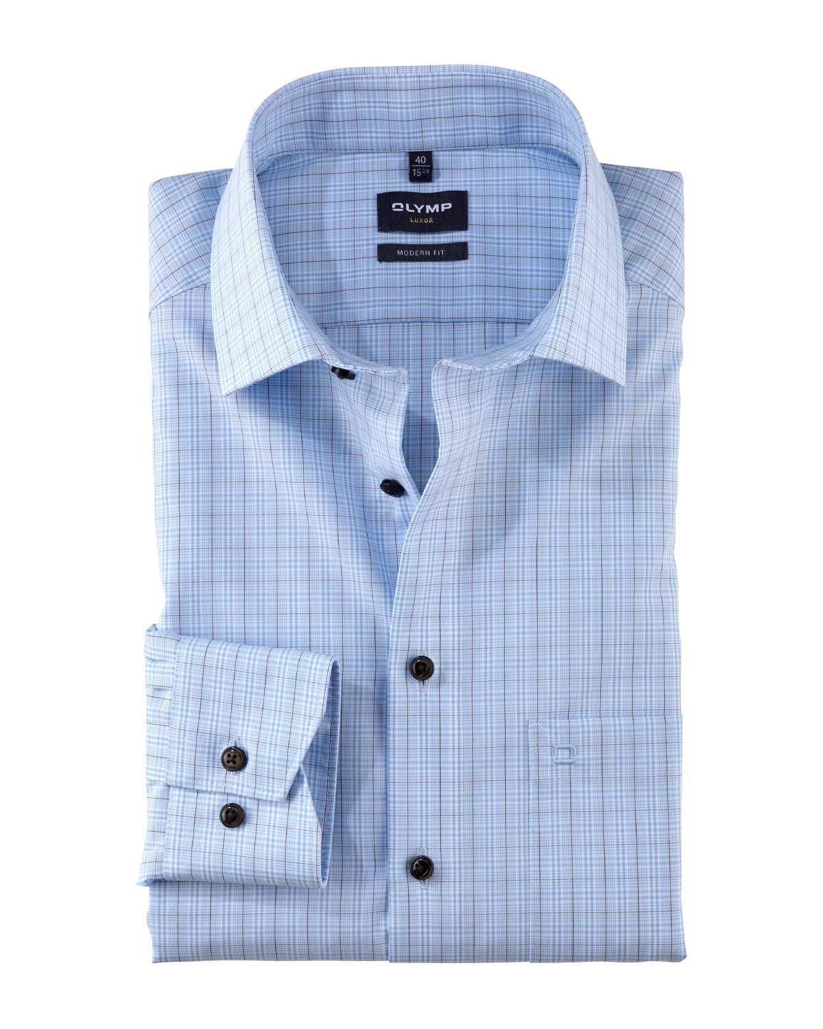 Olymp Dress Shirt lm LBlauw 121664