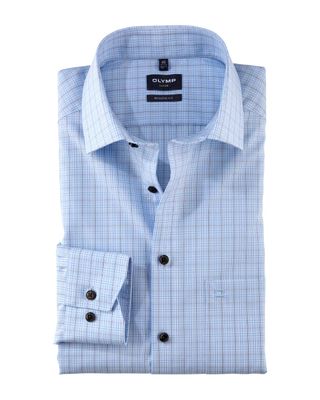 Olymp Dress Shirt lm LBlauw 121664