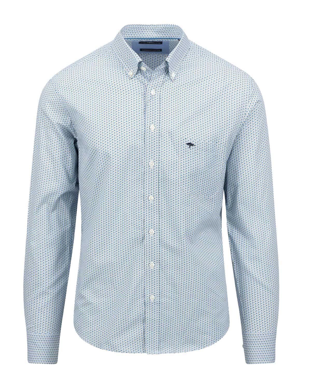 Fynch Hatton Casual Shirt lm LGroen 14085020