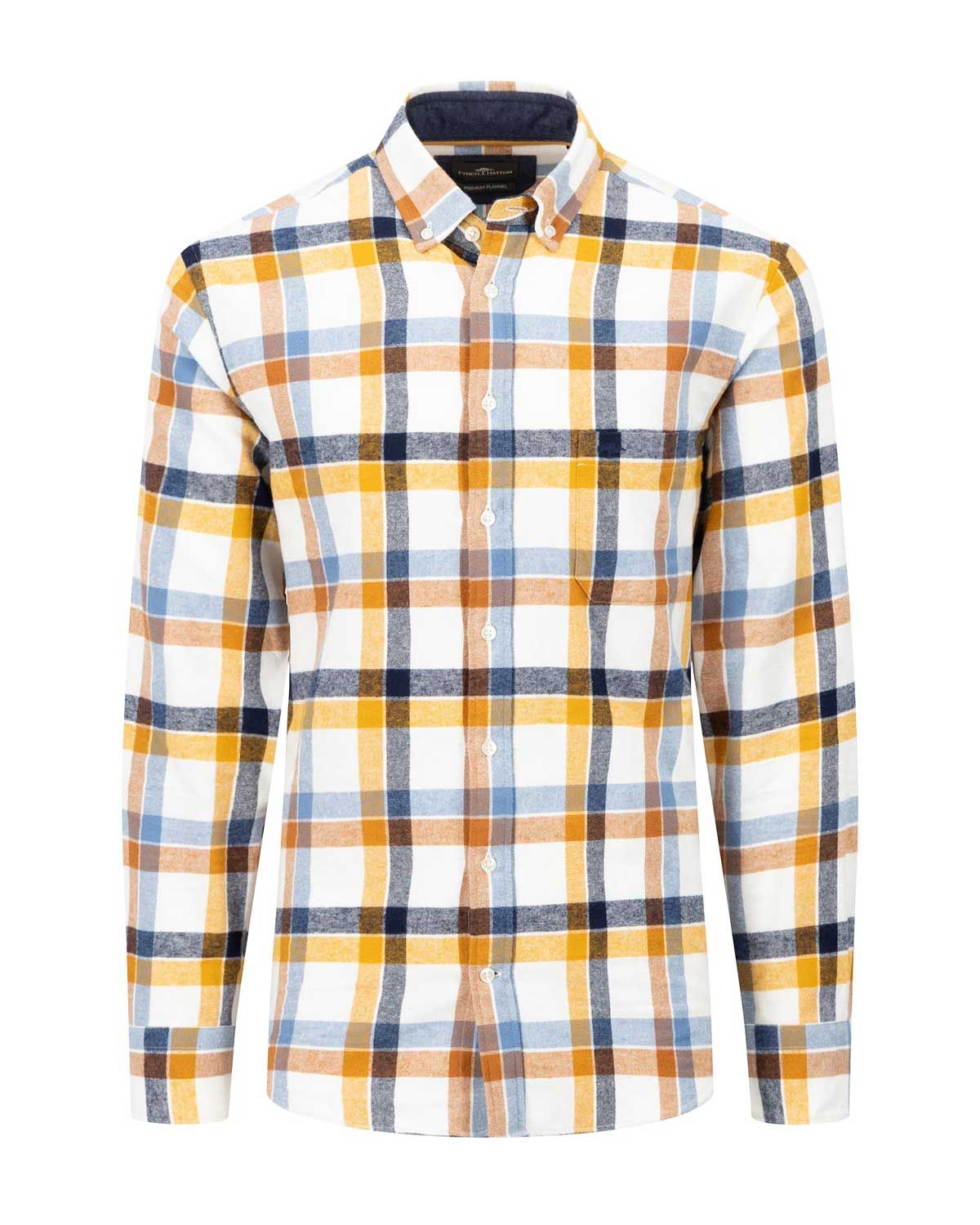Fynch Hatton Casual Shirt lm Off White 14106030