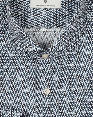 Thomas Maine Casual shirt MBlauw 427731