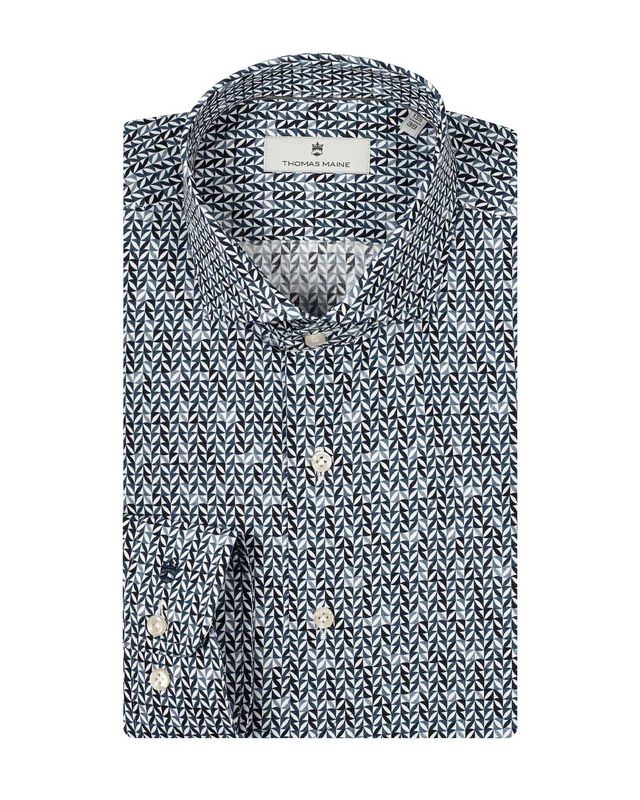 Thomas Maine Casual shirt MBlauw 427731