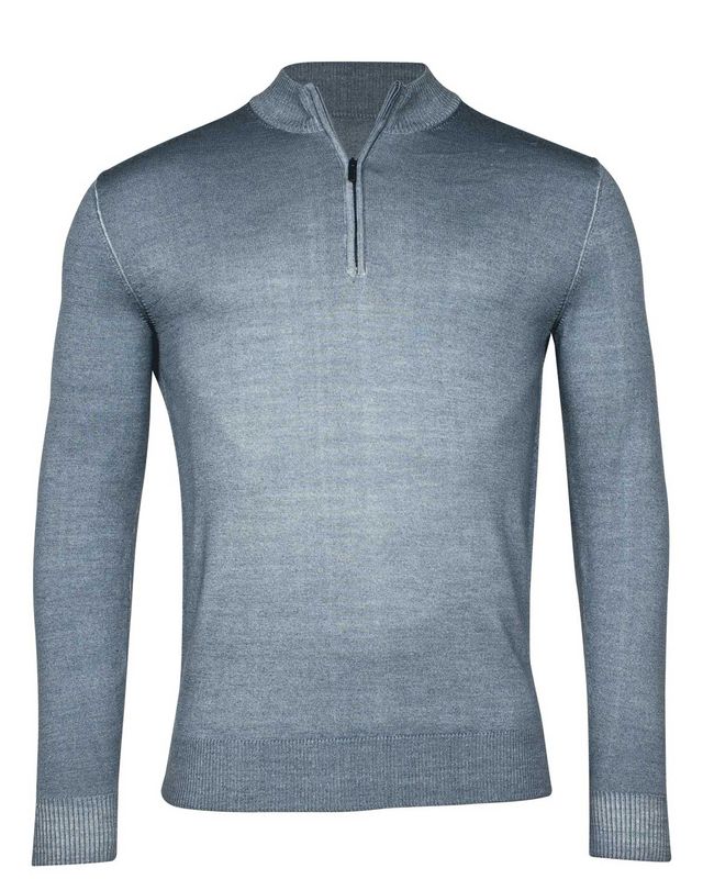 Thomas Maine Pullover zip LBlauw 4284TM150
