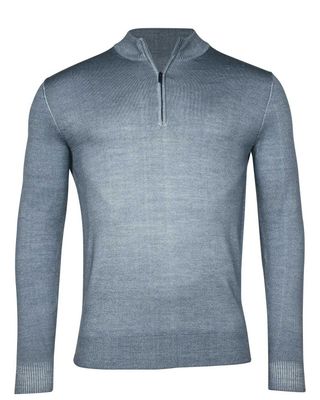 Thomas Maine Pullover zip LBlauw 4284TM150