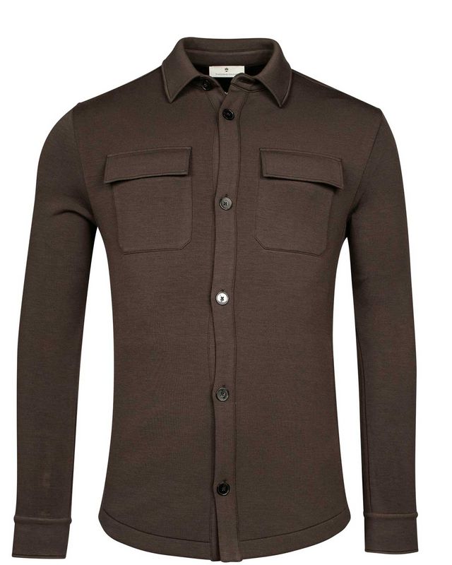 Thomas Maine Overshirt DBruin 4222TM020