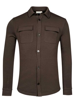 Thomas Maine Overshirt DBruin 4222TM020