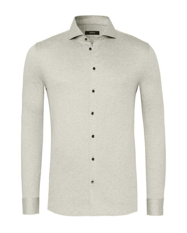 Desoto Luxury Dress Shirt lm MGroen 78008-3