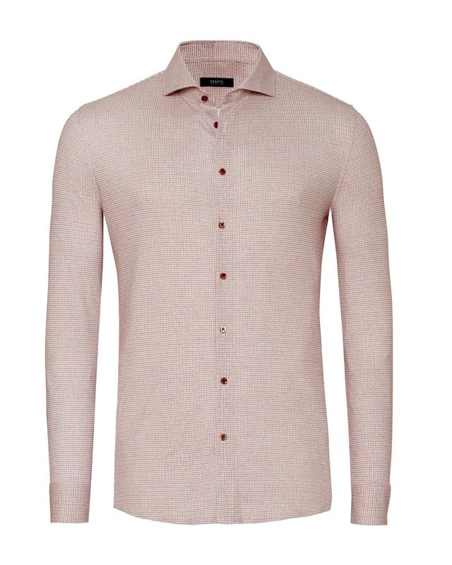 Desoto Luxury Dress Shirt lm LBruin 78208-3