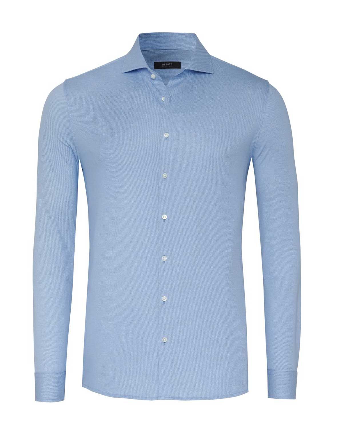 Desoto Luxury Dress Shirt lm LBlauw 67008-3