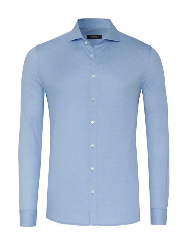 Desoto Luxury Dress Shirt lm LBlauw 67008-3