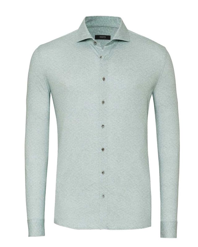 Desoto Luxury Dress shirt lm MGroen 77208-3