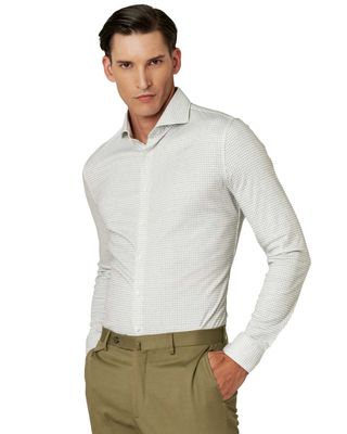 Desoto Luxury Dress shirt lm MGroen 1 77208-3