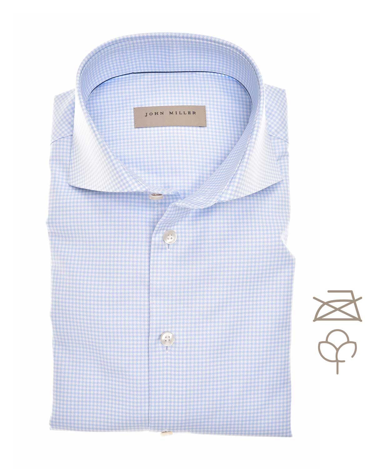 John Miller Dress Shirt lm LBlauw 5141563
